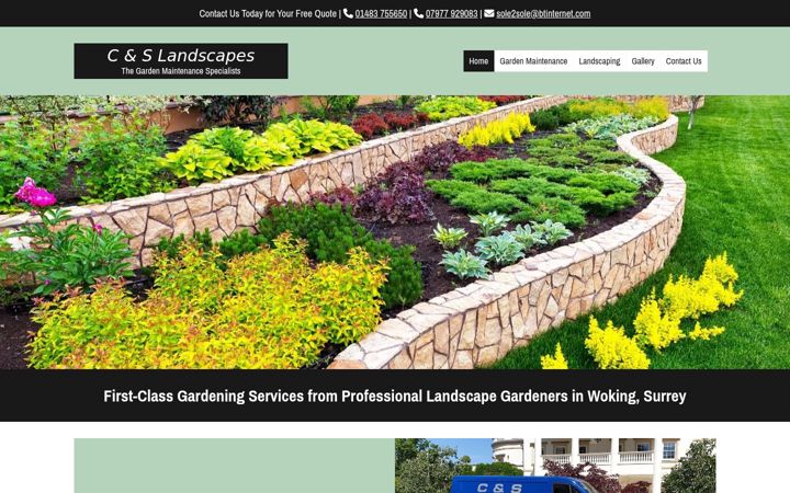 Screenshot of candslandscapes.co.uk