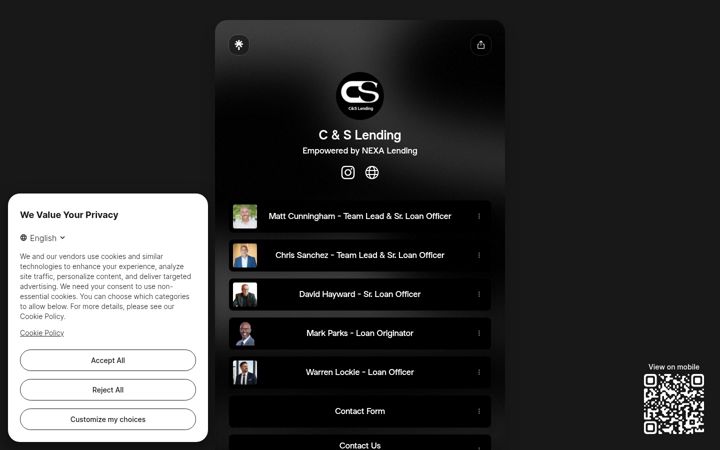 Screenshot of candslending.com