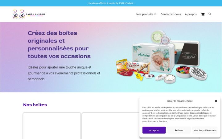 Screenshot of candy-custom.com