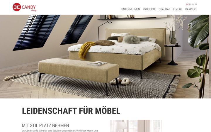 Screenshot of candy-sleep.de