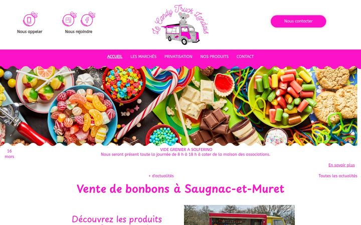 Screenshot of candy-truck-landais.fr