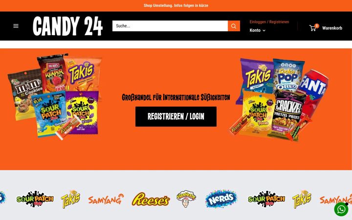 Screenshot of candy24.de