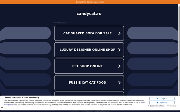 Screenshot of candycat.ro