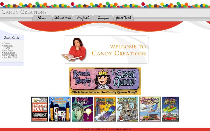 Screenshot of candycreations.net