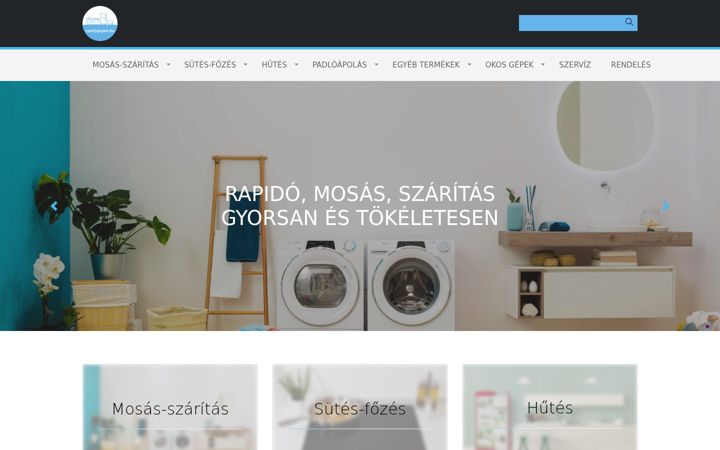 Screenshot of candygepek.hu