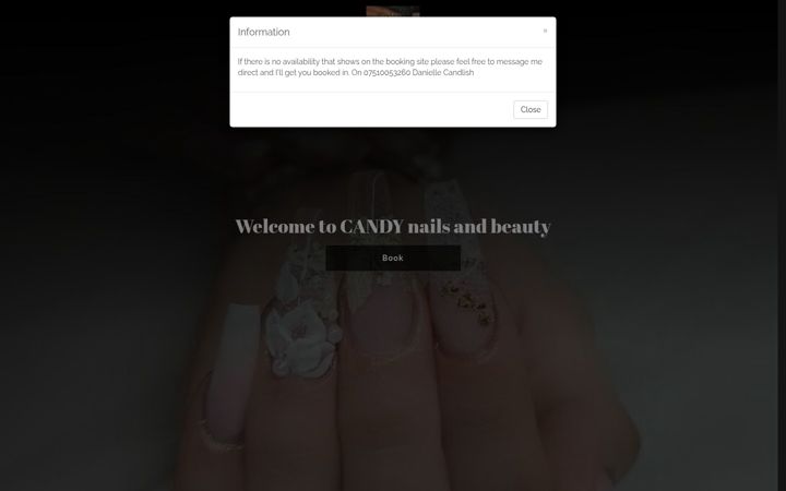 Screenshot of candynails.co.uk