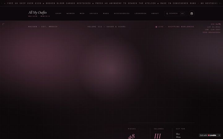 Screenshot of candyroseapparel.com