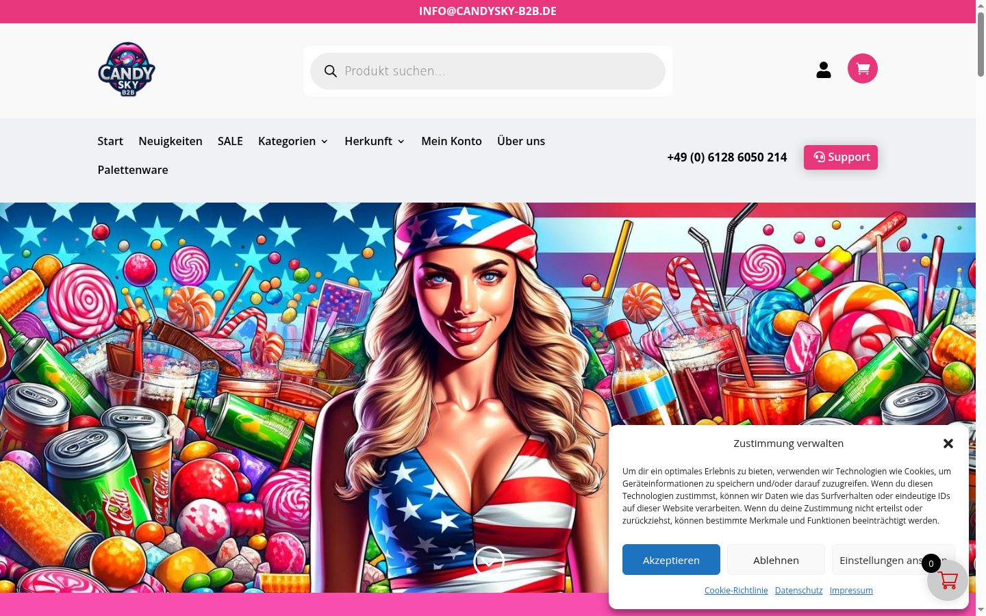 Screenshot tal-banner tal-kunsens muri qabel kwalunkwe interazzjoni