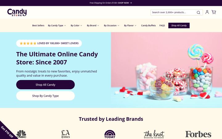 Screenshot of candystore.com