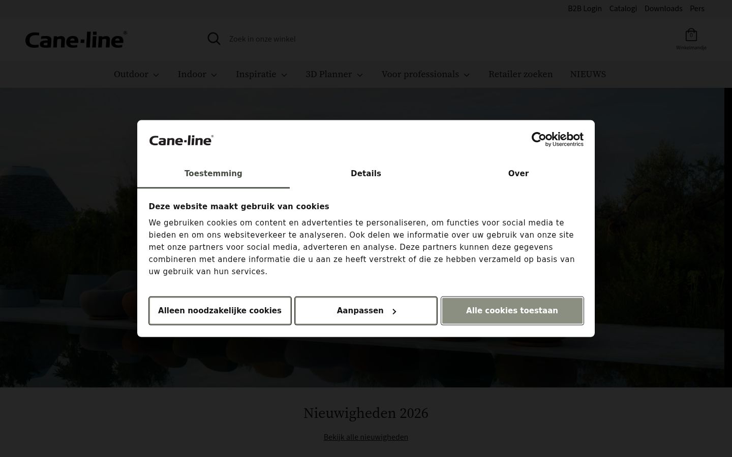 Kuvakaappaus suostumusbannerista, joka näytettiin ennen mitään vuorovaikutusta