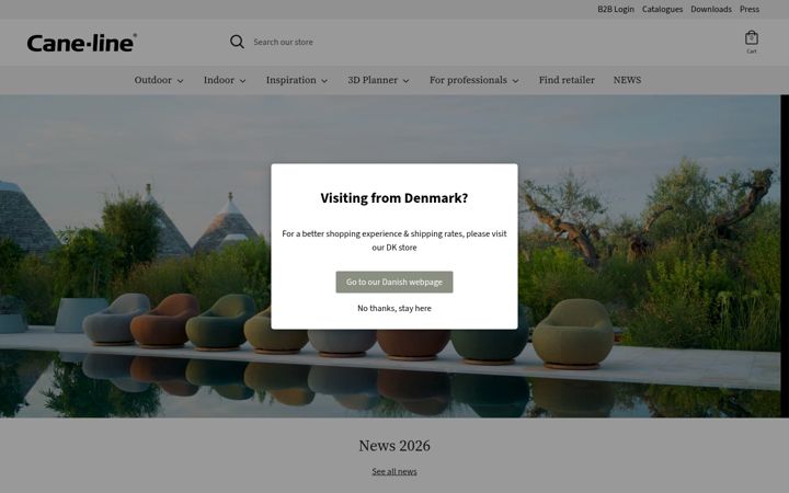 Screenshot di cane-line.net