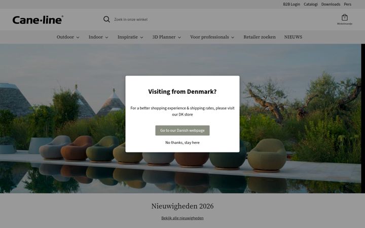 Screenshot of cane-line.nl