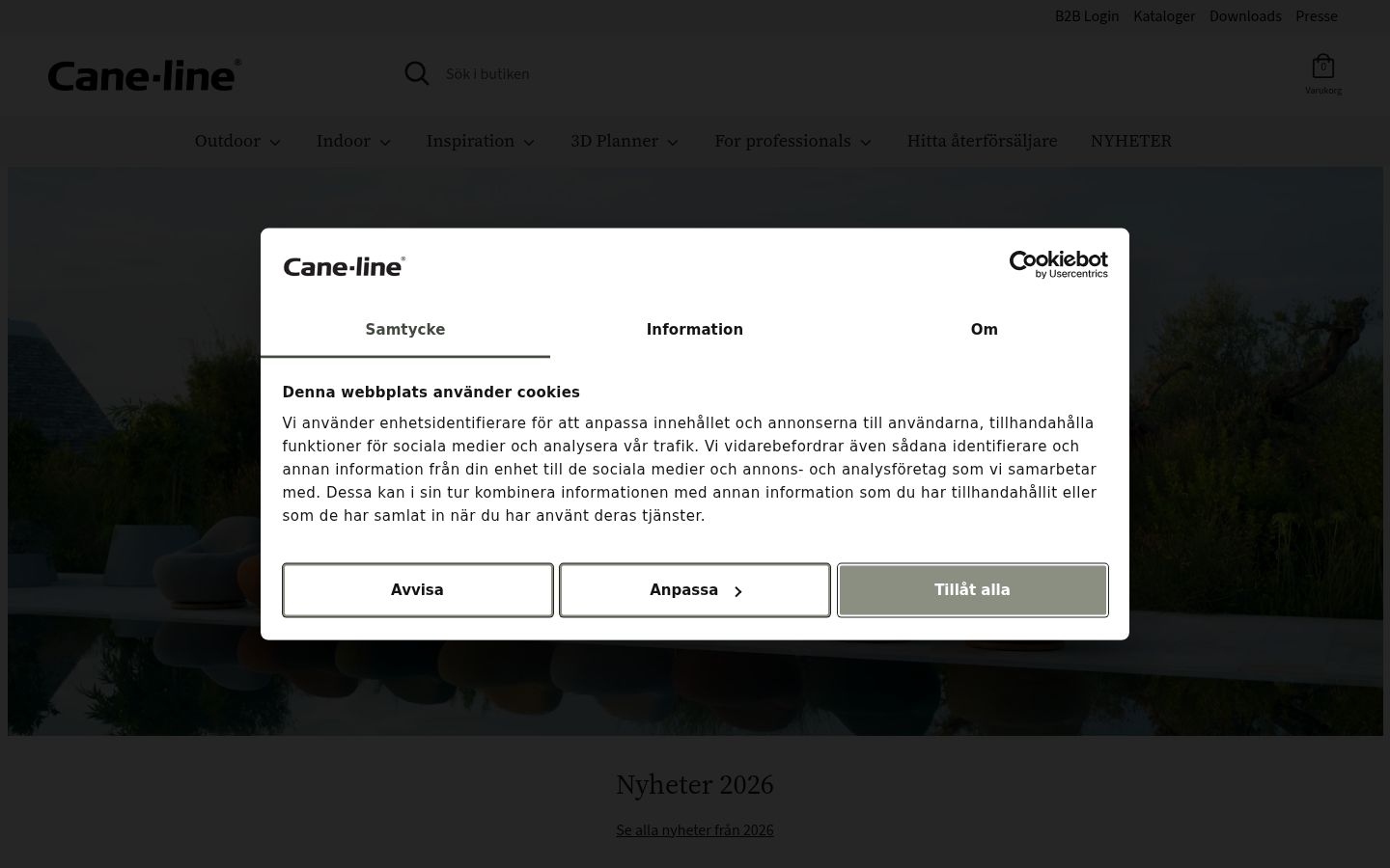Ekraanipilt nõusolekubännerist, mida näidati enne mis tahes suhtlust