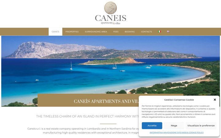 Screenshot of caneisresort.com
