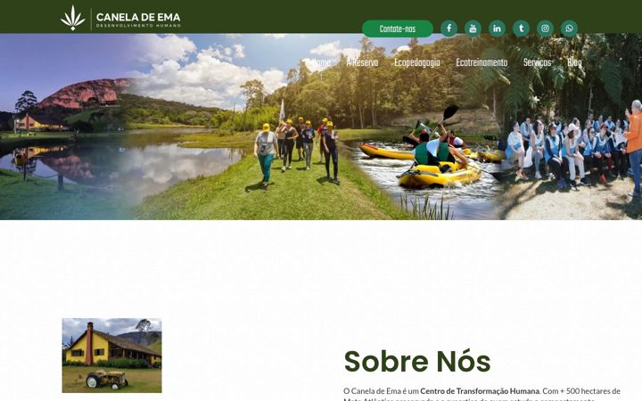 Screenshot of canelaema.com.br