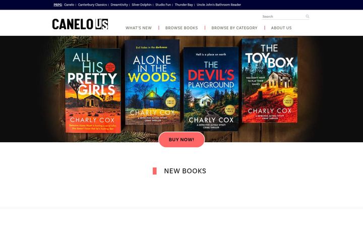 Screenshot of canelobooksus.com