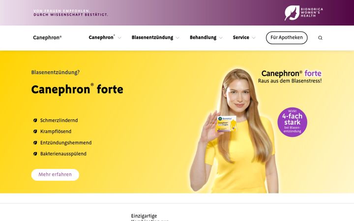 Screenshot of canephron.at