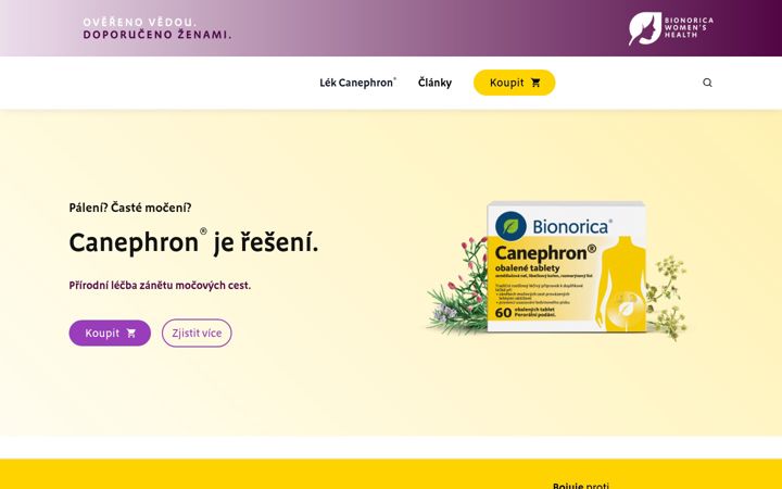 Screenshot of canephron.cz
