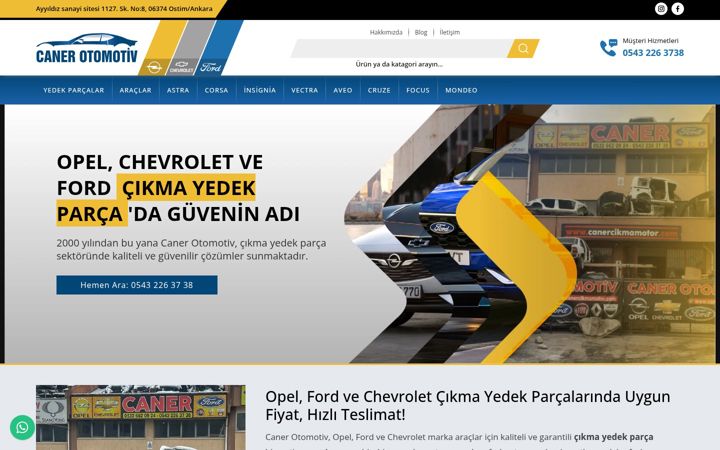 Screenshot of canerotocikma.com