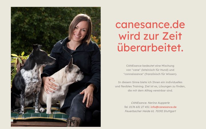 Screenshot of canesance.de