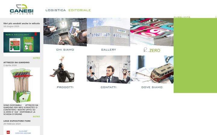 Screenshot stránky canesidiffusione.com