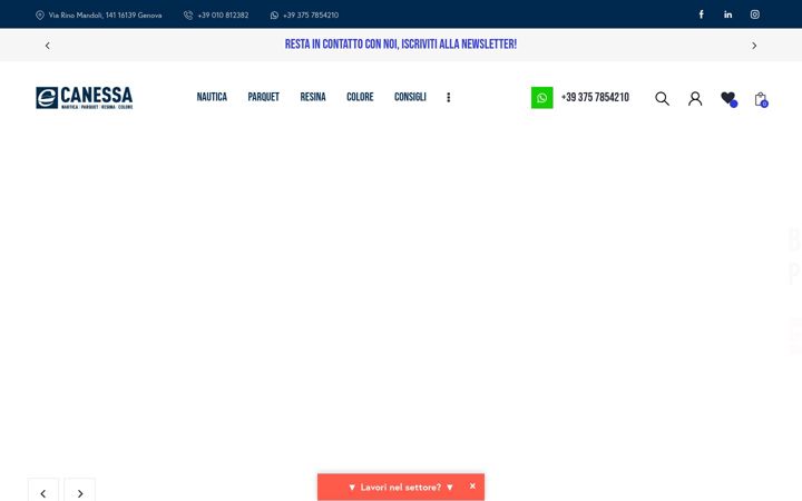 Screenshot of canessagenova.it