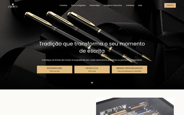 Screenshot of canetascrown.com.br