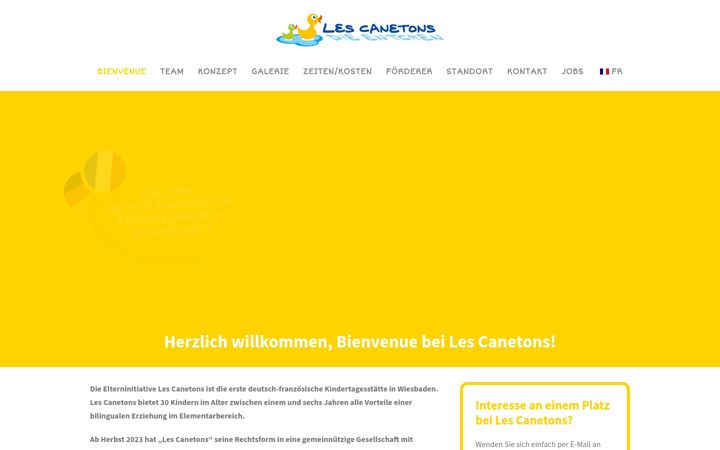 Screenshot ta' canetons.de