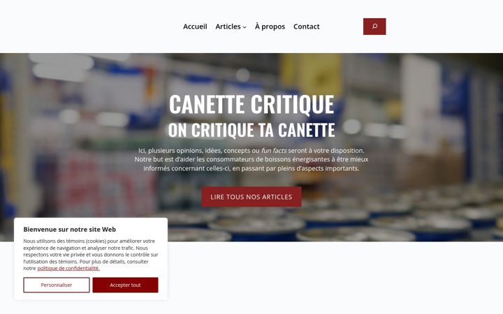 Screenshot of canette-critique.com