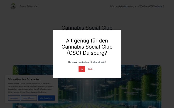 Screenshot of canev.de