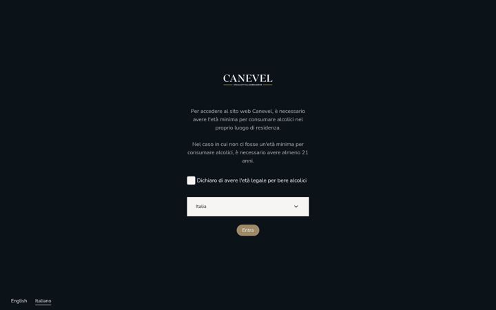 Screenshot of canevel.it