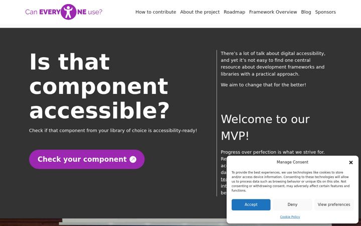 Screenshot of caneveryoneuse.com