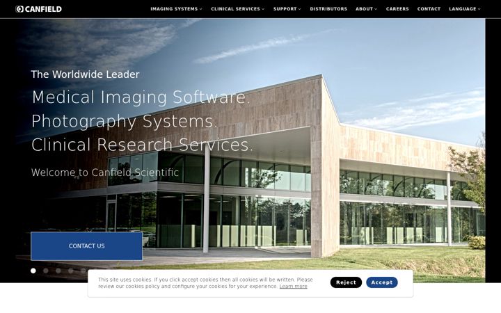 Screenshot of canfieldsci.com