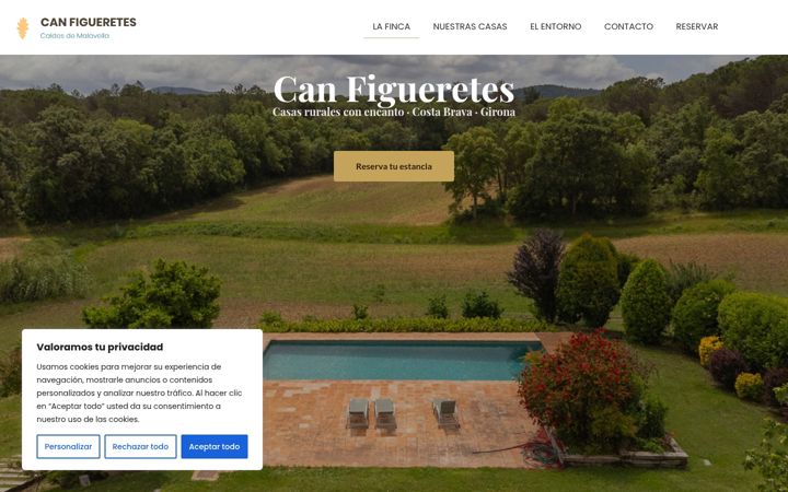 Screenshot of canfigueretesgirona.com
