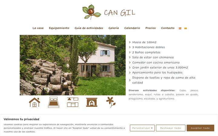 Screenshot of cangil.cat
