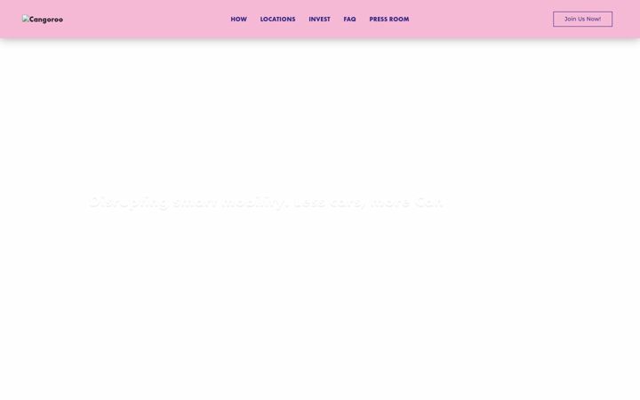 Screenshot of cangoroo.tech