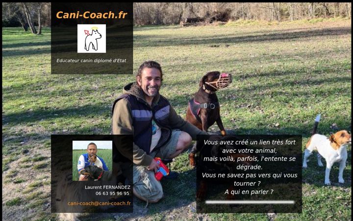 Screenshot ta' cani-coach.fr