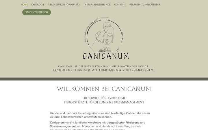 Screenshot of canicanum.de