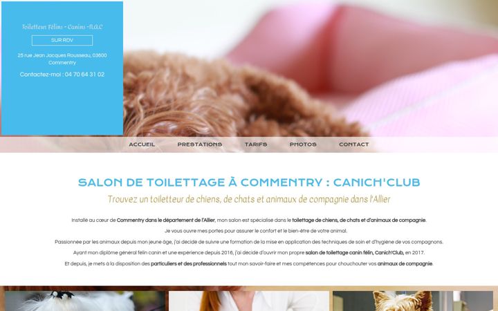 Screenshot of canich-club.fr