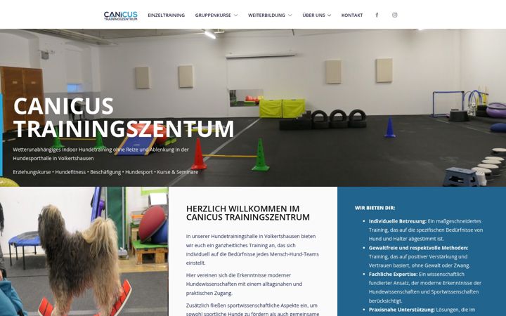 Screenshot of canicus-trainingszentrum.de