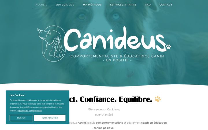 Screenshot of canideus.com