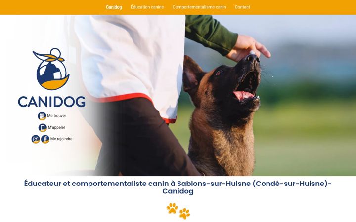 Screenshot of canidog.fr