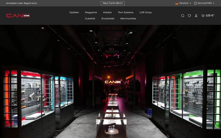 Screenshot of canikstore.eu
