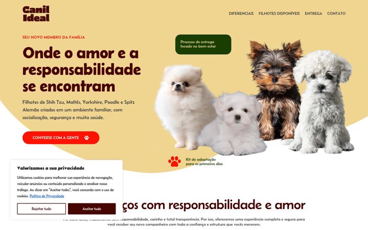Képernyőkép: canilideal.com.br
