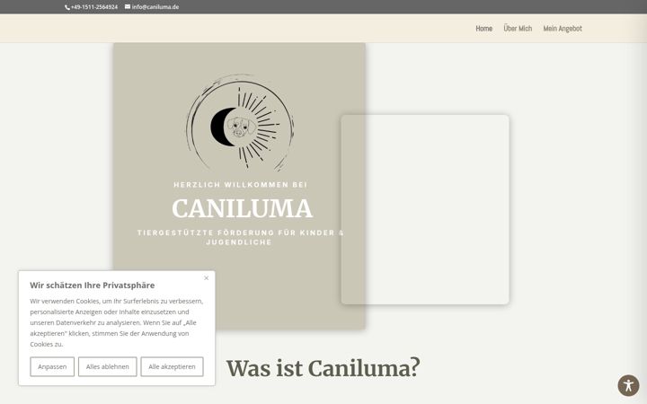 Screenshot von caniluma.de