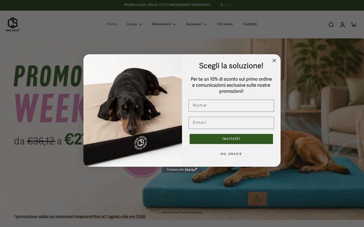 Screenshot of caninesolution.it