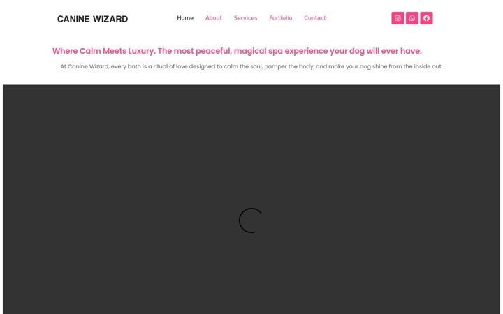 Screenshot of caninewizard.com