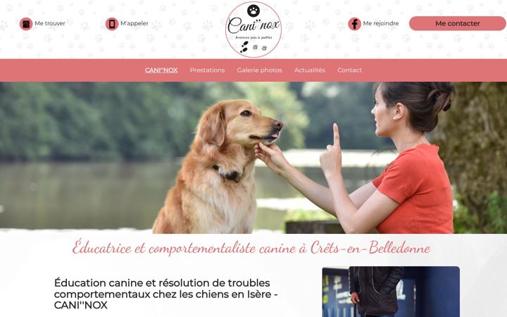 Screenshot of caninox38.fr
