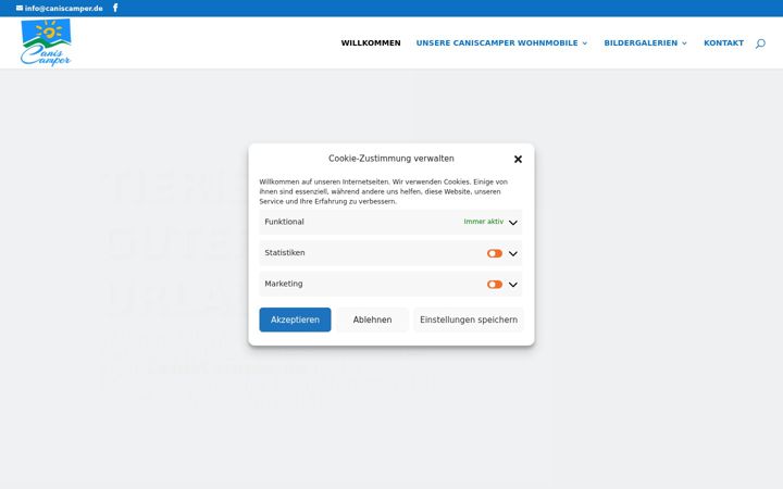 Screenshot of caniscamper.de