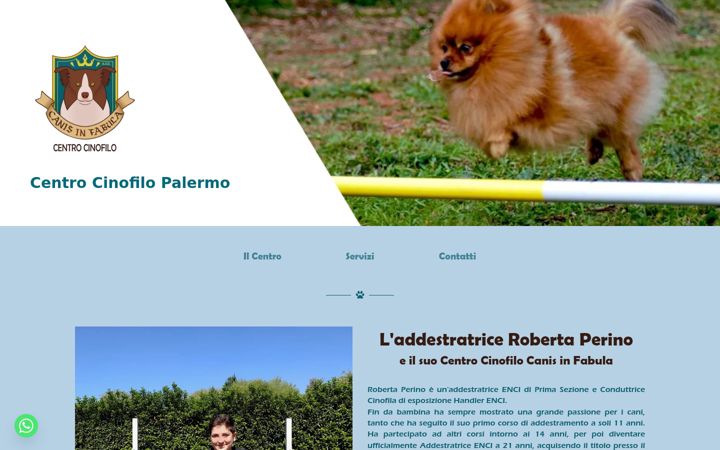 Screenshot of canisinfabulapalermo.it